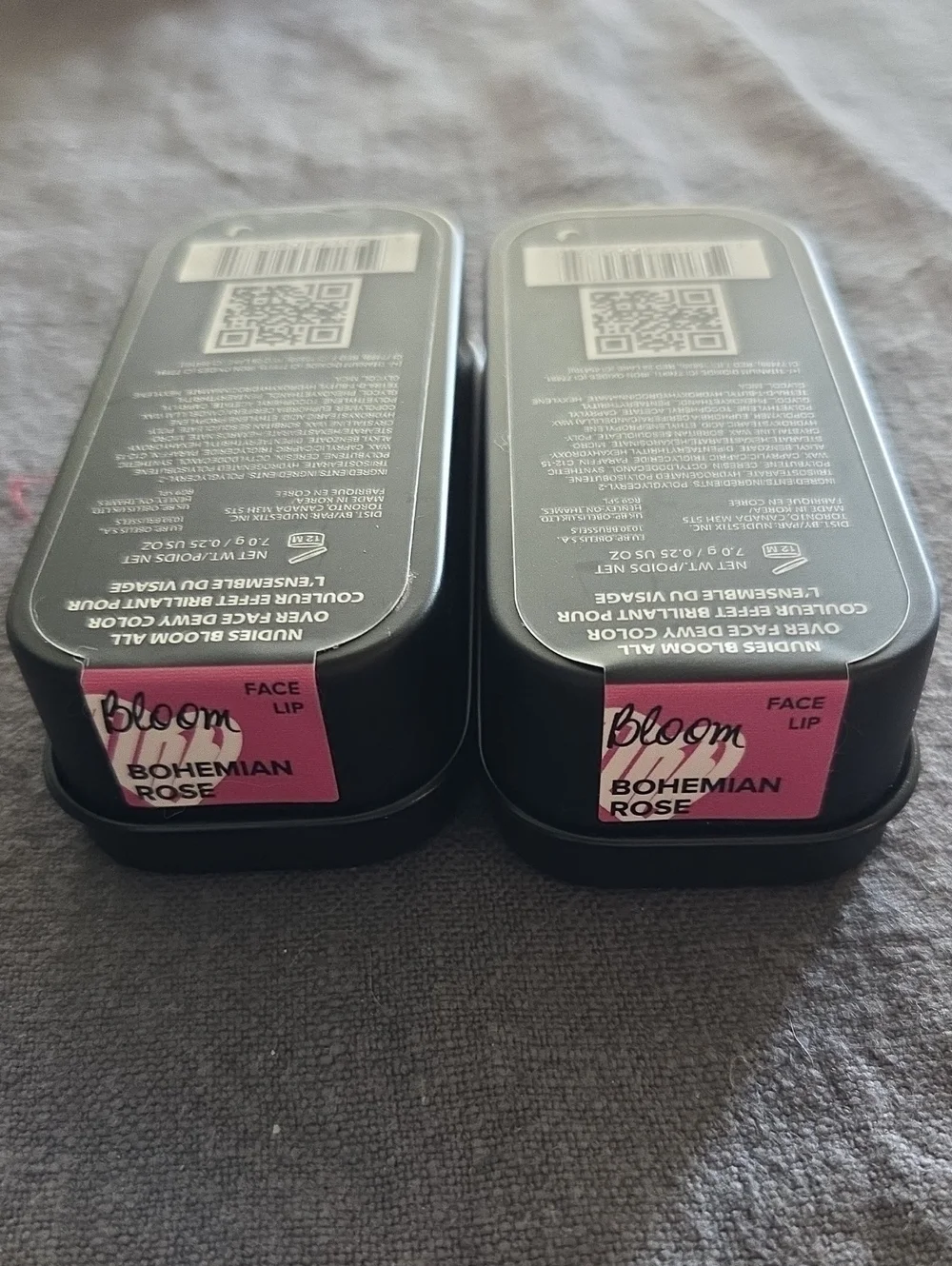 NUDESTIX bloom Bohemian Rose Face & Lip Stick Pack Of 2 NIB